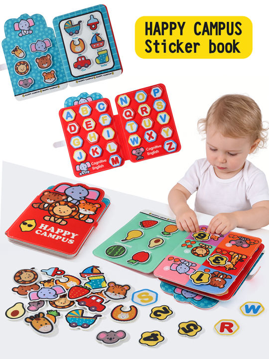 Baby Campus Quiet Book Montessori Sticker Cloth Book Early Educational Toy for Toddlers Ramadan Eid Easter