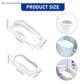【Summer2】Durable Silicone Toilet Seat Bumper Shockproof Toilet Seat Lid Pads Bathroom Replacement Parts Strong Adhesive. 