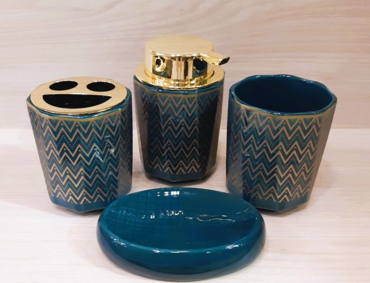 4%20Pcs%20-%20Ceramic%20Bathroom%20Accessories%20Set%20with%20Soap%20Holder,%20Toothbrush%20Holder,%20Soap%20Dish-%20White%20Black%20Color%20-%20Image%205