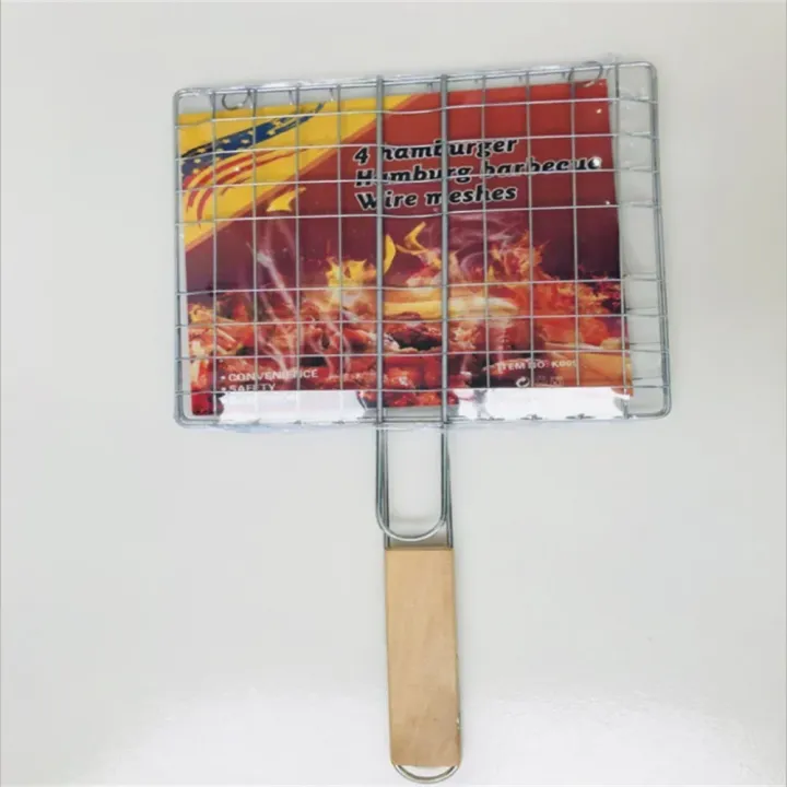 304%20Stainless%20Steel%20Foldable%20BBQ%20Grill%20Basket%20Non-stick%20Wire%20Mesh%20for%20Fish%20Vegetables%20Outdoor%20Camping%20Party%20Travel%20-%20Image%203