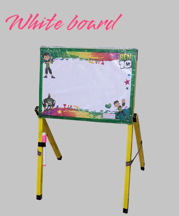 small white board with stand for kids