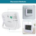 Indoor LCD Digital Temperature Humidity Meter Wall Desk Clock Children Room Hygrometer With Desk Stand By BeBosLook. 