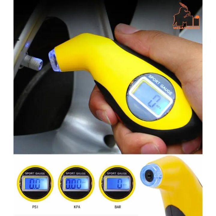 Tire Pressure Gauge With Digital Display
