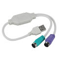 1PC USB Male To PS/2 PS2 Female Converter Cable Cord Converter Adapter Keyboard. 