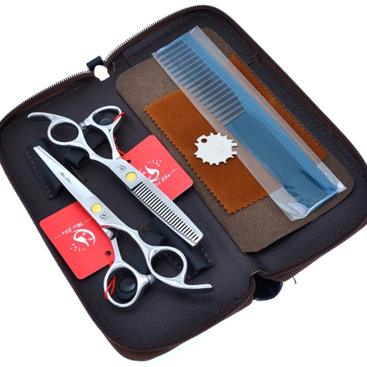 6.0" Hair Scissors Set for Salon Hairdressing Thinning Shears JP440C Barber Cutting Scissor Hairdersser's Hair Clippers A0145A
