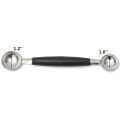 LMETJMA Stainless Steel Double Ended Headed Fruit Icecream Ball Spoon Diameter Melon Baller Fruit Vegetable Tools PY0039. 