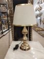 Single Metal Table Lamp Golden Color. 