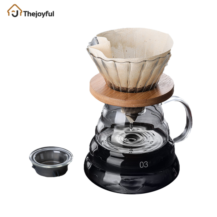 350ml 500ml glass drip coffee dripper coffee dripper set Coffee Dripper set capacity