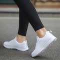 Women Casual Shoes Fashion Breathable Walking Mesh FlatShoesSneakers White Female Footwear. 