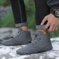 Winter Warm Running Barefoot Shoes Women Men Camping Sneakers Waterproof Non-Slip Breathable for Outdoor Walking.
