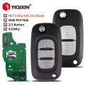 433Mhz ID46 Chip Remote Car Key For Renault Clio 3 Kangoo Scenic Master Modus Twingo Megane III Vivaro Movano Traffic 2006-2016.
