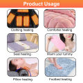 5V USB Heating Pad 24x12cm Electric Heater Pad Winter Warm Carpet Carbon Fiber Heating Film Hand Warmer For Neck Pillow Heating. 