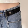 3pcs Fashion Stretchy Waist Belt Pure-Color Wear Resistant Versatile Adjustables Soft Beltfor Women Men Use Jeans Accessory. 