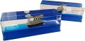Hot sell trending blue water-filled desk toy liquid wave paperweight. 