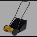 Manual lawn mower small size. 