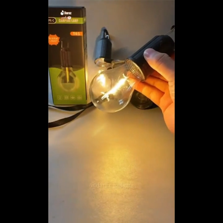 Rechargeable LED Pendant Light with Pull Cord | 1200mAh Battery | Portable Waterproof Camping & Emergency Lamp | Battery Operated Night Light for Outdoor & Indoor Use (Al MAKKAH)