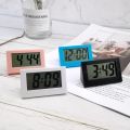 5.2*2*3.5cm Mini Portable Desk Clock 12Hour Time Display Digital Clock with Date  Electronic Table Clock for Student/Car/Bedroom. 