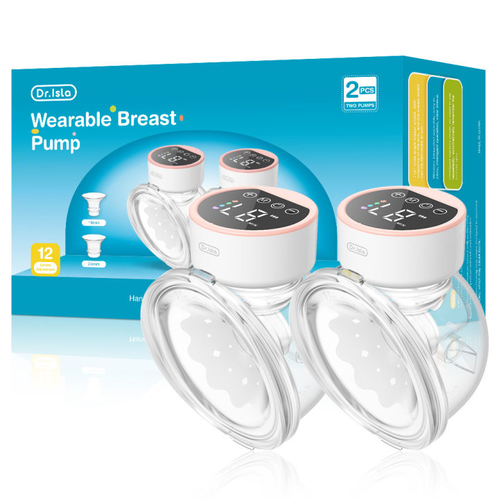 MAMIJOY%202PCS%20Wearable%20Electric%20Breast%20Pumps%204%20Modes%EF%BC%8612%20Levels%20Hands%20Free%20Breast%20Pump%2040dB%20Low%20Noise%20Free%2019/24mm%20Flange%20DEB26D%20-%20Image%207