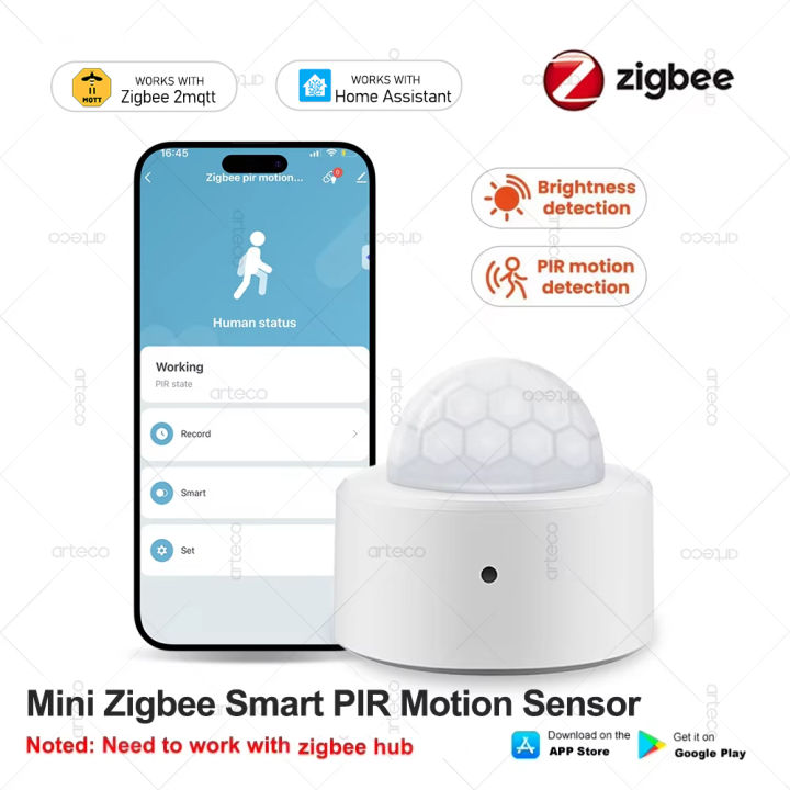 Zigbee 3.0 Human Motion Sensor Smart Home PIR Motion Sensor Infrared ...