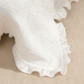 Baby Stroller Cover White Lace Bowknot Sunproof Dustproof Windproof Outdoor Protective Cover for Infants.