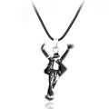 Artist Singer Michael BAD Necklace Rock Roll Everlasting Jackson Classic MJ Pendant Hot Charm Punk Cosplay Accessories Fans . 