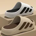 New Men Slippers Slides with a Sense High Aesthetic Value External Wear Anti Slip Thick Bottom, Beach Cool Slippers for Men.