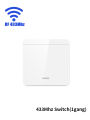 16A Tuya Smart WiFi Switch 2 Way Control RF433MHz Wireless Panel Switch DIY Module SmartLife APP Alexa Google Home Voice Control. 