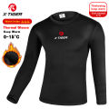 X-TIGER Fleece Sports Cycling Jersey Warm Road Cycling Jersey Bicycle Jersey Winter Outdoor Sports Long Sleeve Bottom Shirt 2024. 