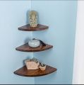 Wall Mounted Floating Corner Storage Shelves wall racks wooden piece wall decoration shelves. 