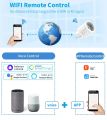 Tuay Smart Socket EU 16A 20A WiFi Smart Plug with Power Monitoring Smart Life APP Remote Control Support  Assistant Alexa. 