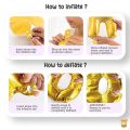 47Pcs Happy Anniversary Decoration Set – Banner, Latex Balloons, Foil Backdrop Curtain – Black Golden Silver Anniversary Room Decor for Home Setup & Party. 