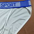 Men High Fork Briefs Mid Waist Elastic Breathable U Convex Underpants Ice Silk Men's Underwear Close Fitting Silky Shorts.