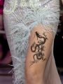 Chinese Style Waterproof Temporary Tattoo Sticker Black Phoenix Flash Tatto dragon Body Art Arm Hand Fake Tatoo Men Women. 