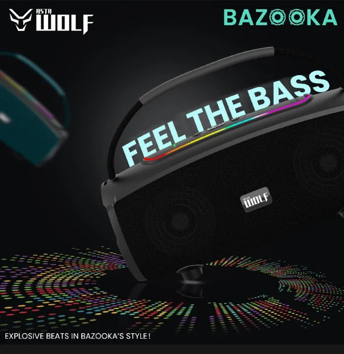 Asta%20WOLF%20BAZOOKA%2040W%20Bluetooth%20Speaker%20%7C%208000mAh%20Battery%20%7C%207%20Hours%20Playtime%20%7C%20RGB%20Lights%20%7C%20IPX5%20Water%20Resistant%20%7C%20Dual%20Fusion%20Mode%20%7C%20USB,%20TF,%20AUX%20-%20Image%202