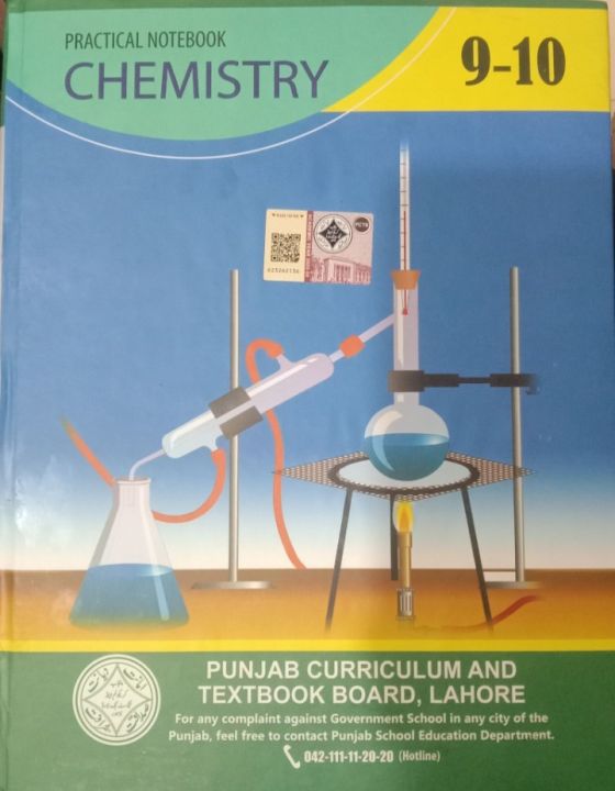 Practical Notebook Chemistry For Class 9,10 Punjab Curriculum and ...