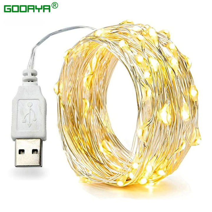 30M 20M Waterproof USB LED Lights String Copper Wire Fairy Garland ...