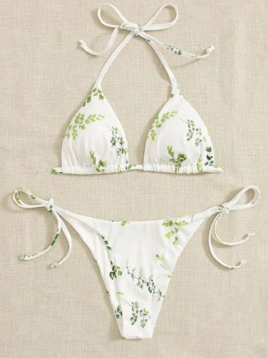 Neck%20Women's%20Two-Piece%20Bikini,%20Suspender%20Bra,%20V%20Bottom,%20Women's%20Swimwear%20and%20Apparel%20-%20Image%206