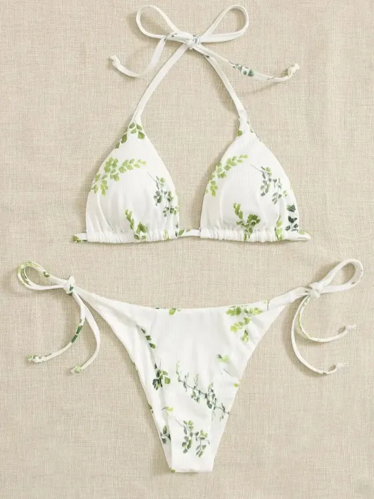 Neck%20Women's%20Two-Piece%20Bikini,%20Suspender%20Bra,%20V%20Bottom,%20Women's%20Swimwear%20and%20Apparel%20-%20Image%206