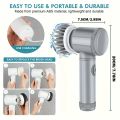 Electric Spin Scrubber, Bathroom Cordless Cleaning Brush Power Scrubber with 5 Replaceable Brush Heads, Electric Cleaning Brush. 