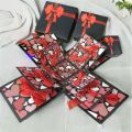 valentine day gift for lover 3 Layered Hard Board Romantic Chocolate Box Gift for Sister, Brother, Friends, Mom, Dad, Couple - (No Chocolates). 