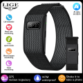 LIGE New Men's Digital Smart Watch With 24-Hour Heart Rate Monitor AI Health Tracker Incoming Call Notifications Smart Bracelet.