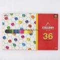 Colleen chlorine wood color pencil 1 head 36 colors 775 plain color + neon (reflective). 