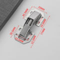2/4/10PCS 90 Degree Cabinet Hinges No-Drilling HoleHydraulic Buffer Hinge Kitchen Cabinet Cupboard Hinges Furniture Hardware.
