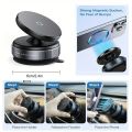 Universal Car Phone Holder Foldable 360° Adjustable Strong Magnetic Vacuum Suction Mount Stand for iPhone Car Desk Smartphones. 