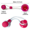 Dog Toys Pet Puppy Interactive Suction Cup Push TPR Ball Toys Molar Bite Toy Elastic Ropes Dog Tooth Cleaning Chewing Supplies.