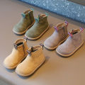 Autumn Winter Baby Boys Girls Boots Oxford Suede Children Casual Shoes Outdoor Anti-slip Infant Shoes Plush Kids Ankle Boots. 