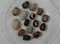 pack of 12 Chocolate coated Khajoor filled with Almond Walnut Cashewnut dry fruits. 
