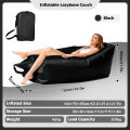 Outdoor Inflatable Lazy Sofa 9 Colors Portable Air Mattress Sleeping Bag Couch for Picnic Beach Camping Garden Single Person. 
