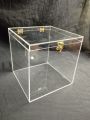 Customize Gifts Box Acrylic Plastic Size 8x8x8. 