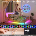 USB TUYA LED Strip Light Smart Wifi RGBIC Dreamcolor LED Strip 5V WS2812B Addressable Light Lamp Support Alexa Google For Home. 